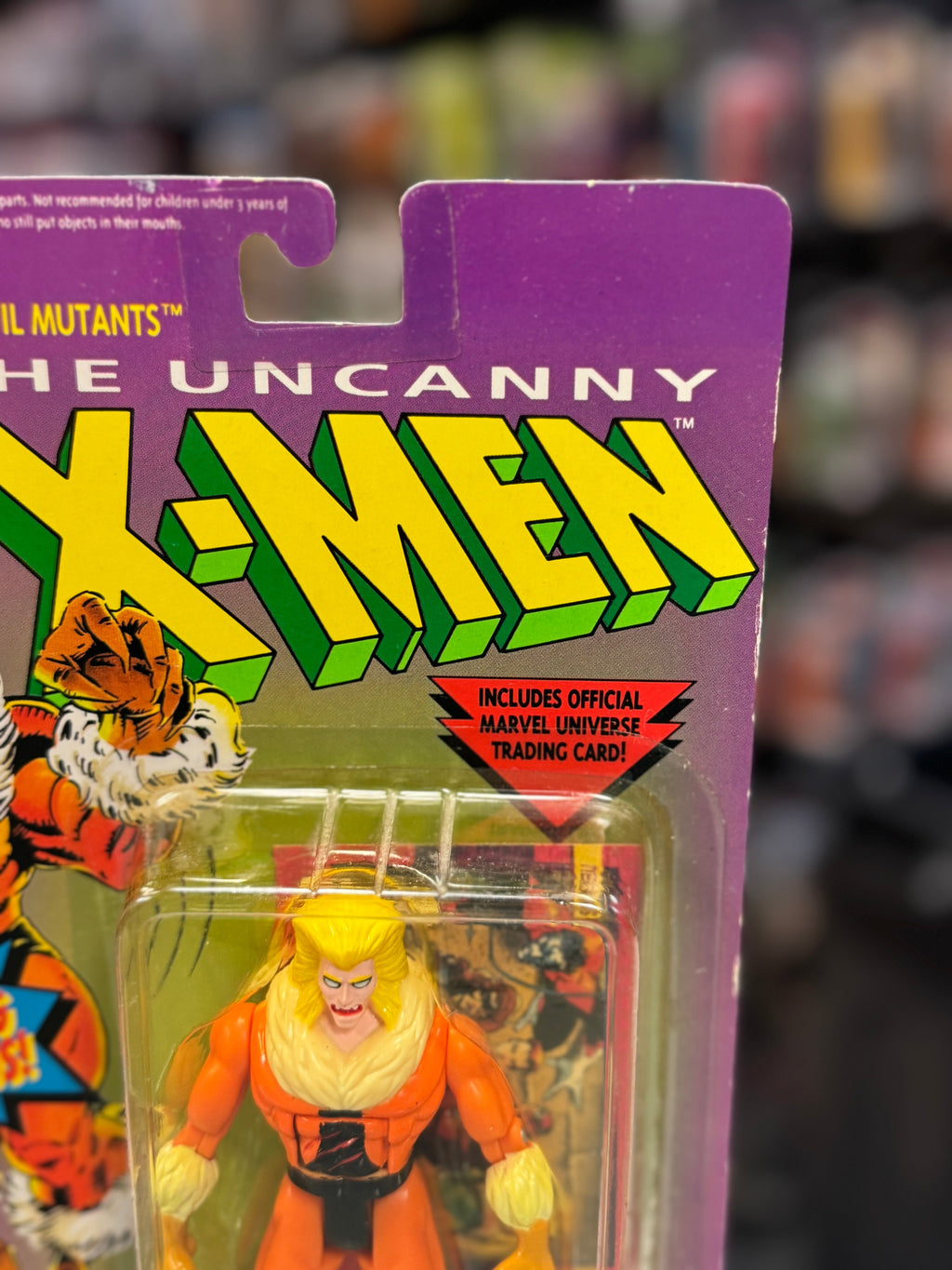 Uncanny SabreTooth 2149 (Vintage Marvel X-Men, Toybiz) SEALED product image 3, provided for visual reference and product