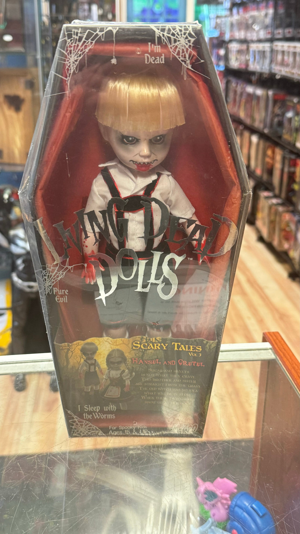 Hansel (Living Dead Dolls LDD, Vintage Mezco) SEALED product image 1, provided for visual reference and product detail review