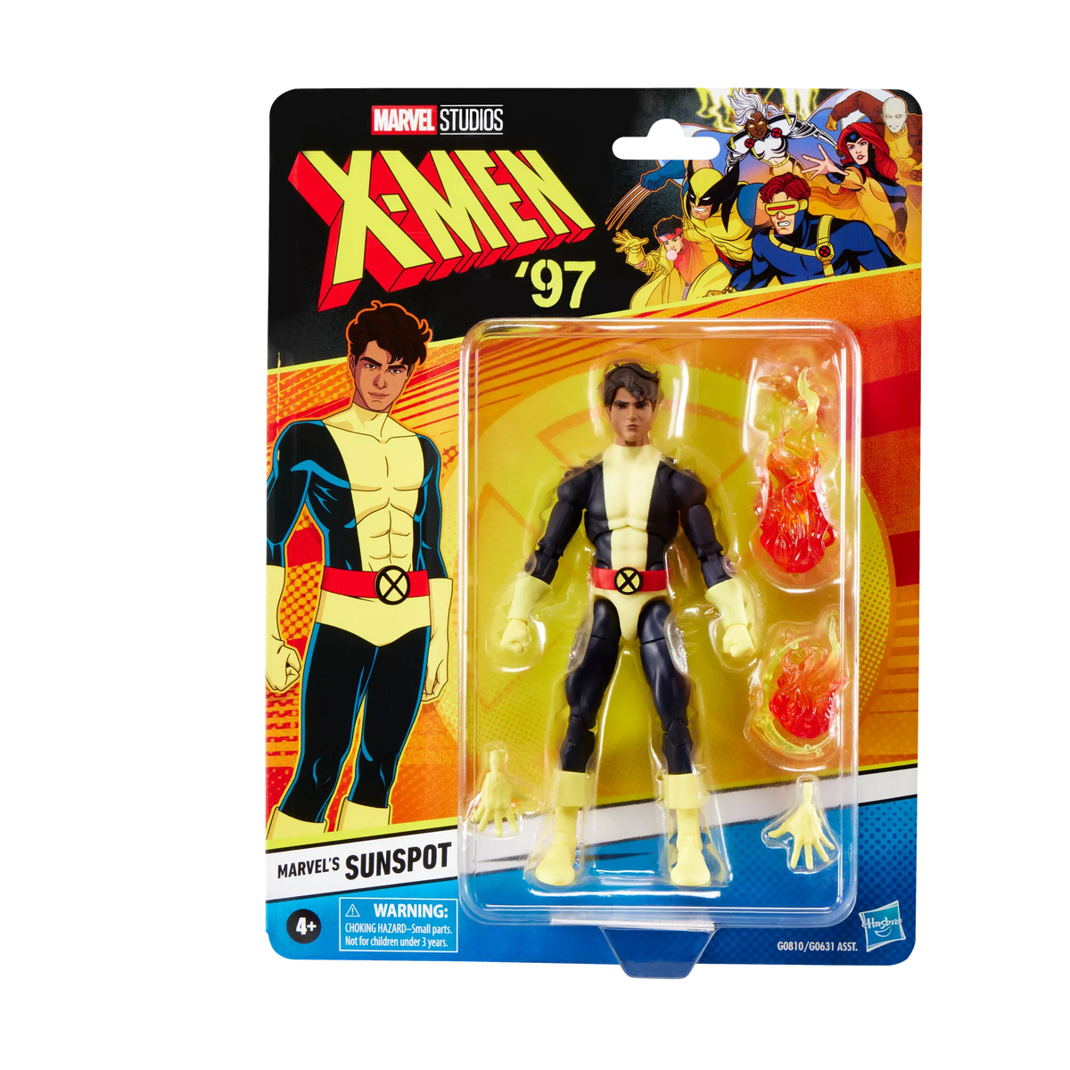 Sunspot X-Men 97 (Marvel Legends, Hasbro) SEALED product image 1, provided for visual reference and product detail review