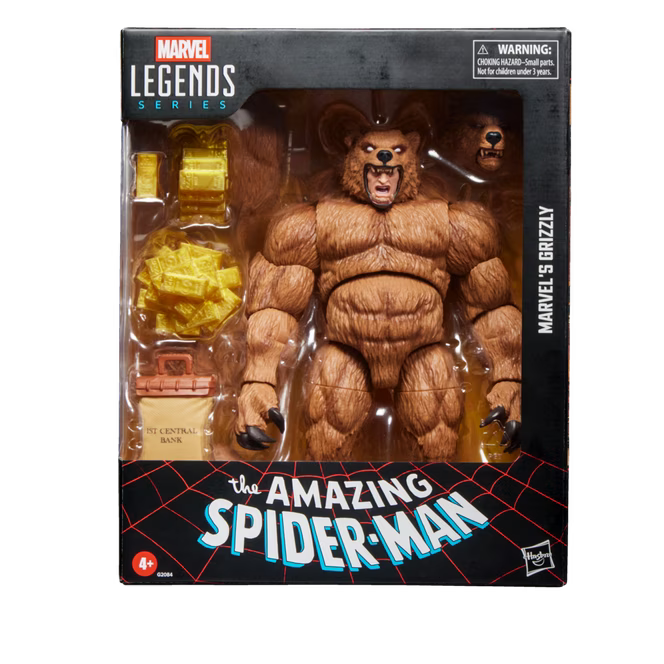 Marvel's Grizzly (Marvel Legends, Hasbro) **SEALED** product image 1, provided for visual reference and product detail review