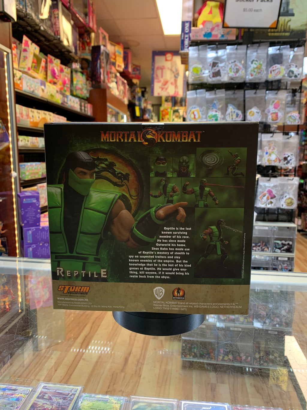 Reptile (Mortal Kombat, Storm Collectibles) SEALED product image 3, provided for visual reference and product detail review