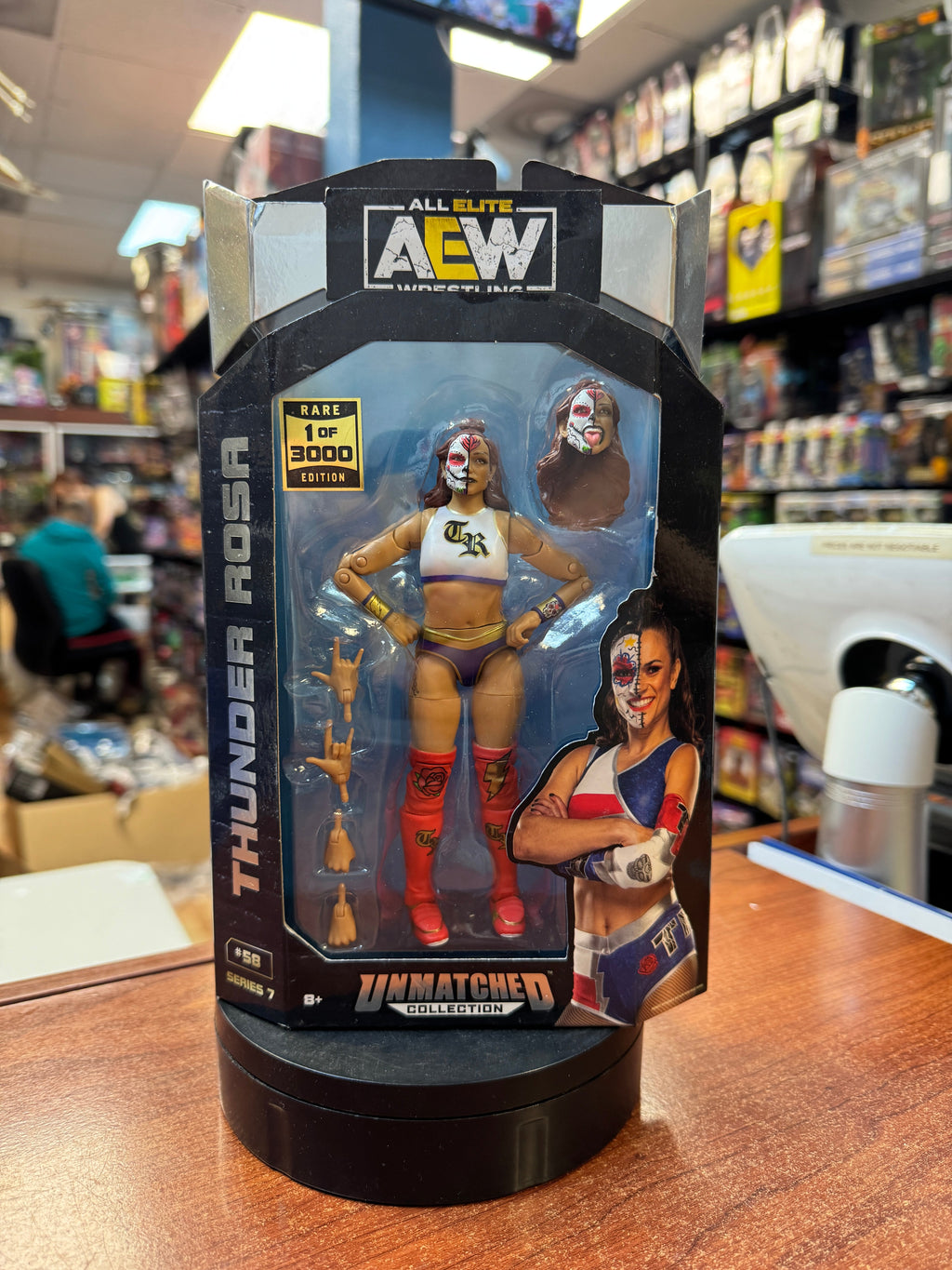 Thunder Rosa #58 (AEW All Elite Wrestling, Jazwares) **CHASE** product image 1, provided for visual reference and product