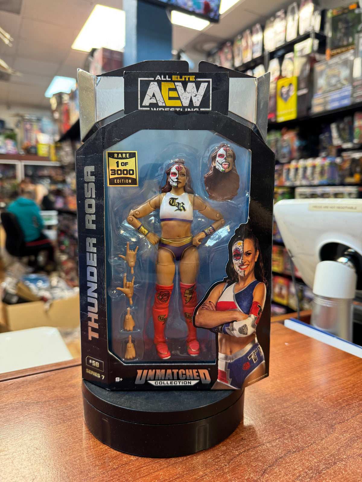 Thunder Rosa #58 (AEW All Elite Wrestling, Jazwares) **CHASE** product image 1, provided for visual reference and product