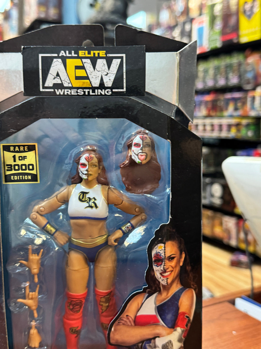 Thunder Rosa #58 (AEW All Elite Wrestling, Jazwares) **CHASE** product image 3, provided for visual reference and product