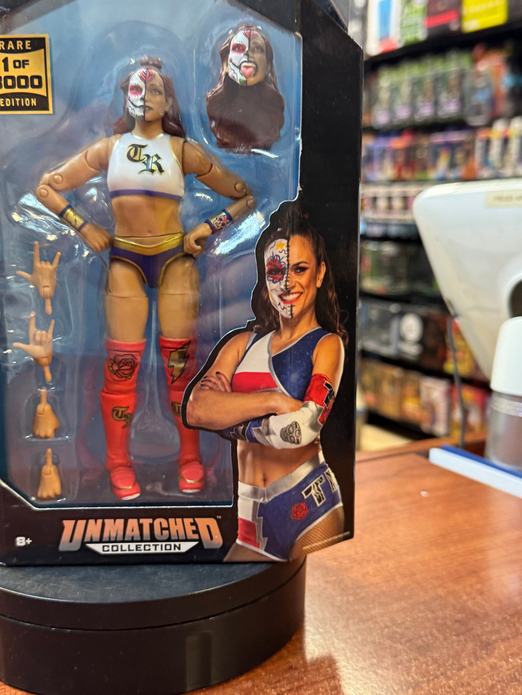 Thunder Rosa #58 (AEW All Elite Wrestling, Jazwares) **CHASE** product image 4, provided for visual reference and product