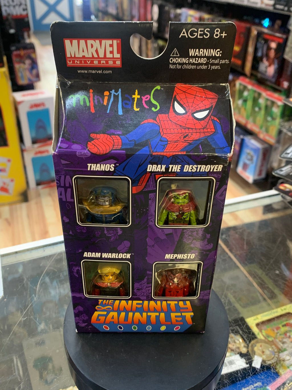 Infinity Gauntlet: Thanos Drax Warlock Mephisto (Marvel Minimates, Diamond Select) SEALED product image 1, provided for