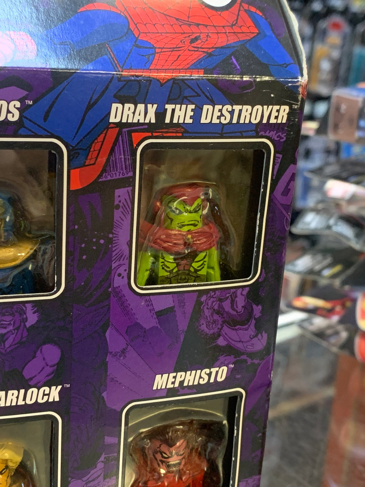 Infinity Gauntlet: Thanos Drax Warlock Mephisto (Marvel Minimates, Diamond Select) SEALED product image 3, provided for