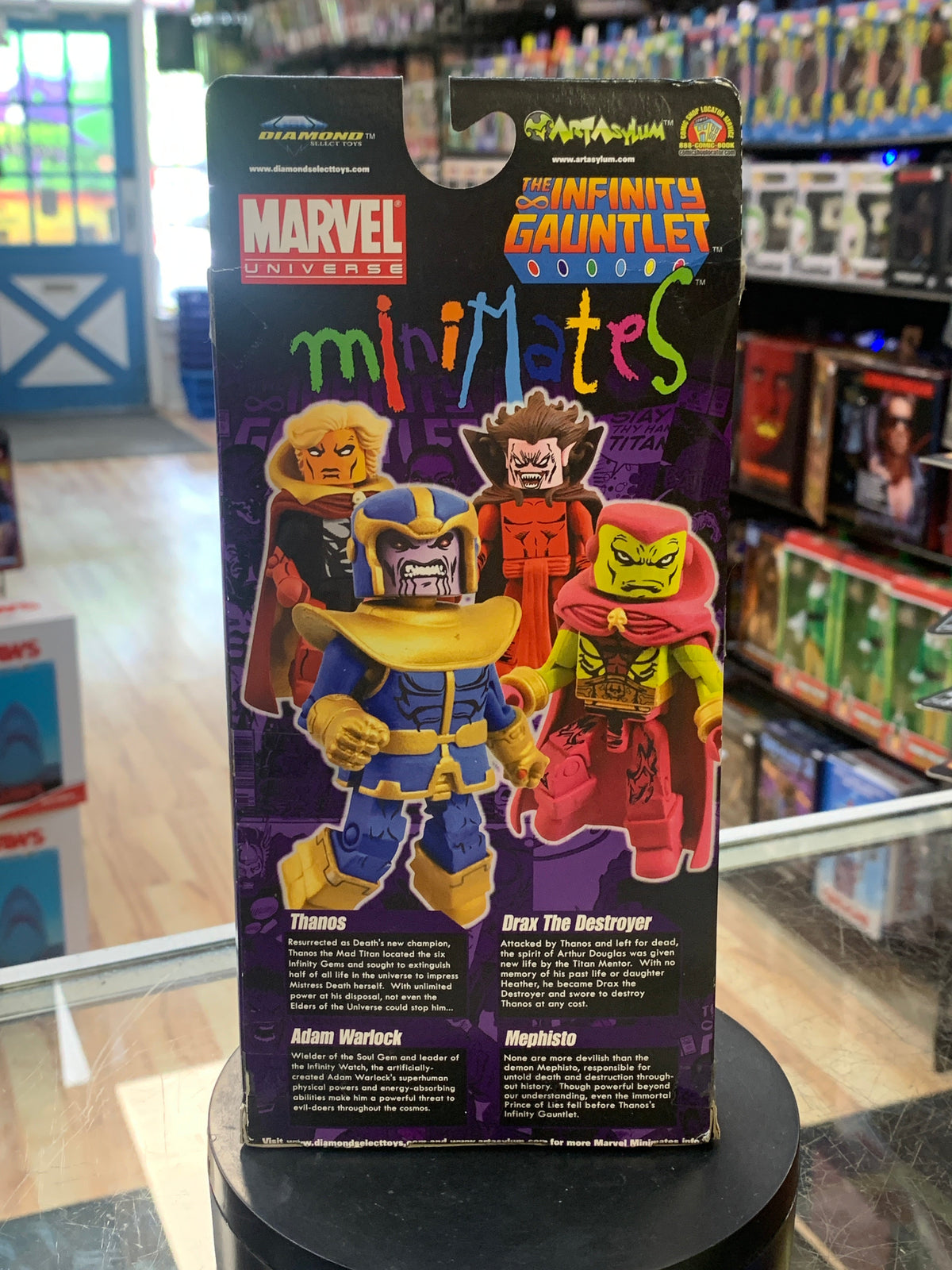 Infinity Gauntlet: Thanos Drax Warlock Mephisto (Marvel Minimates, Diamond Select) SEALED product image 7, provided for