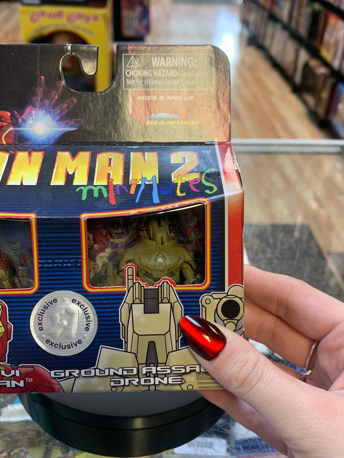 Mark VI Iron Man & Ground Assault Drone (Marvel Minimates, Diamond Select) SEALED (Copy) product image 3, provided for