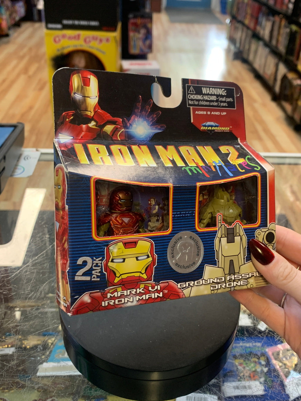 Mark VI Iron Man & Ground Assault Drone (Marvel Minimates, Diamond Select) SEALED (Copy) product image 4, provided for