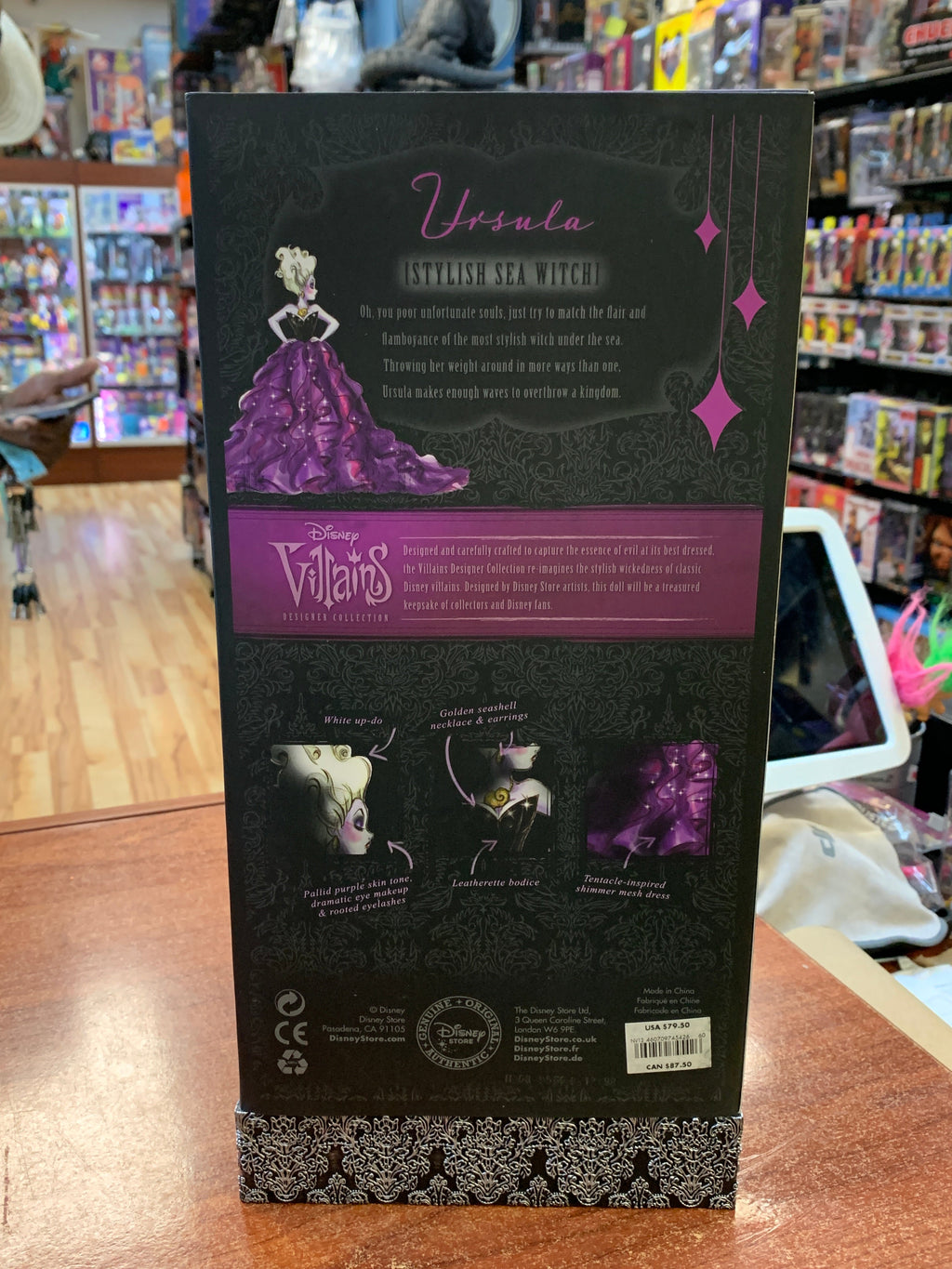 Stylish Sea Witch Ursula (Walt Disney World, Designer Collection) NEW product image 13, provided for visual reference and
