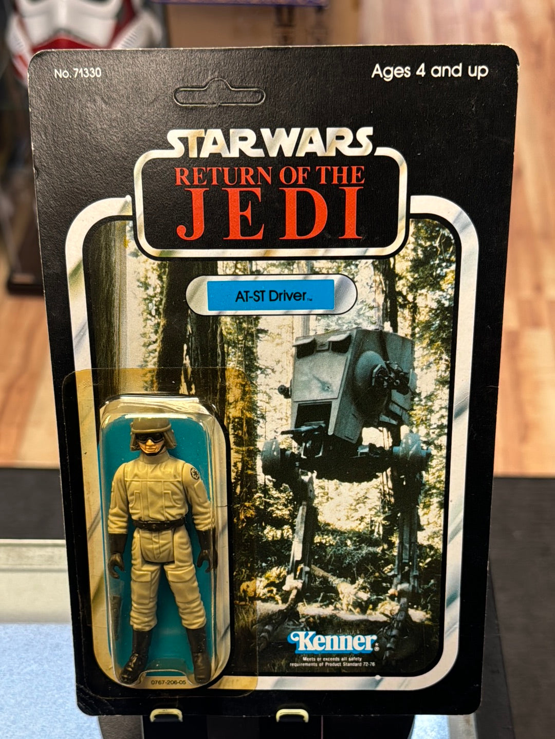 AT ST Driver 77A ROTJ 1725 (Vintage Star Wars, Kenner) SEALED product image 1, provided for visual reference and product