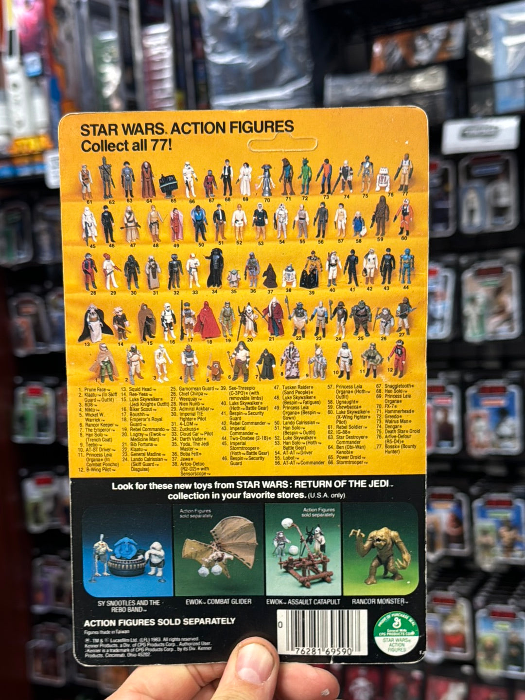AT ST Driver 77A ROTJ 1725 (Vintage Star Wars, Kenner) SEALED product image 19, provided for visual reference and product