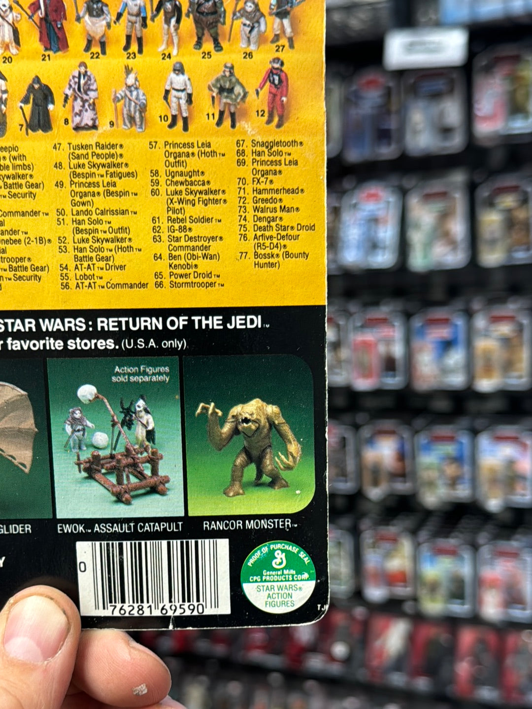 AT ST Driver 77A ROTJ 1725 (Vintage Star Wars, Kenner) SEALED product image 22, provided for visual reference and product