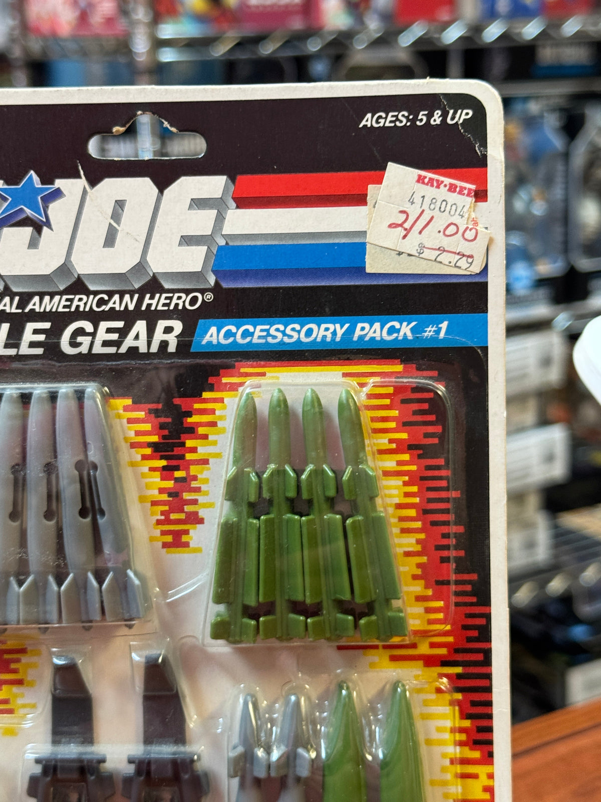 Accesory Pack 8258 (Vintage GI Joe, Hasbro) SEALED product image 3, provided for visual reference and product detail review