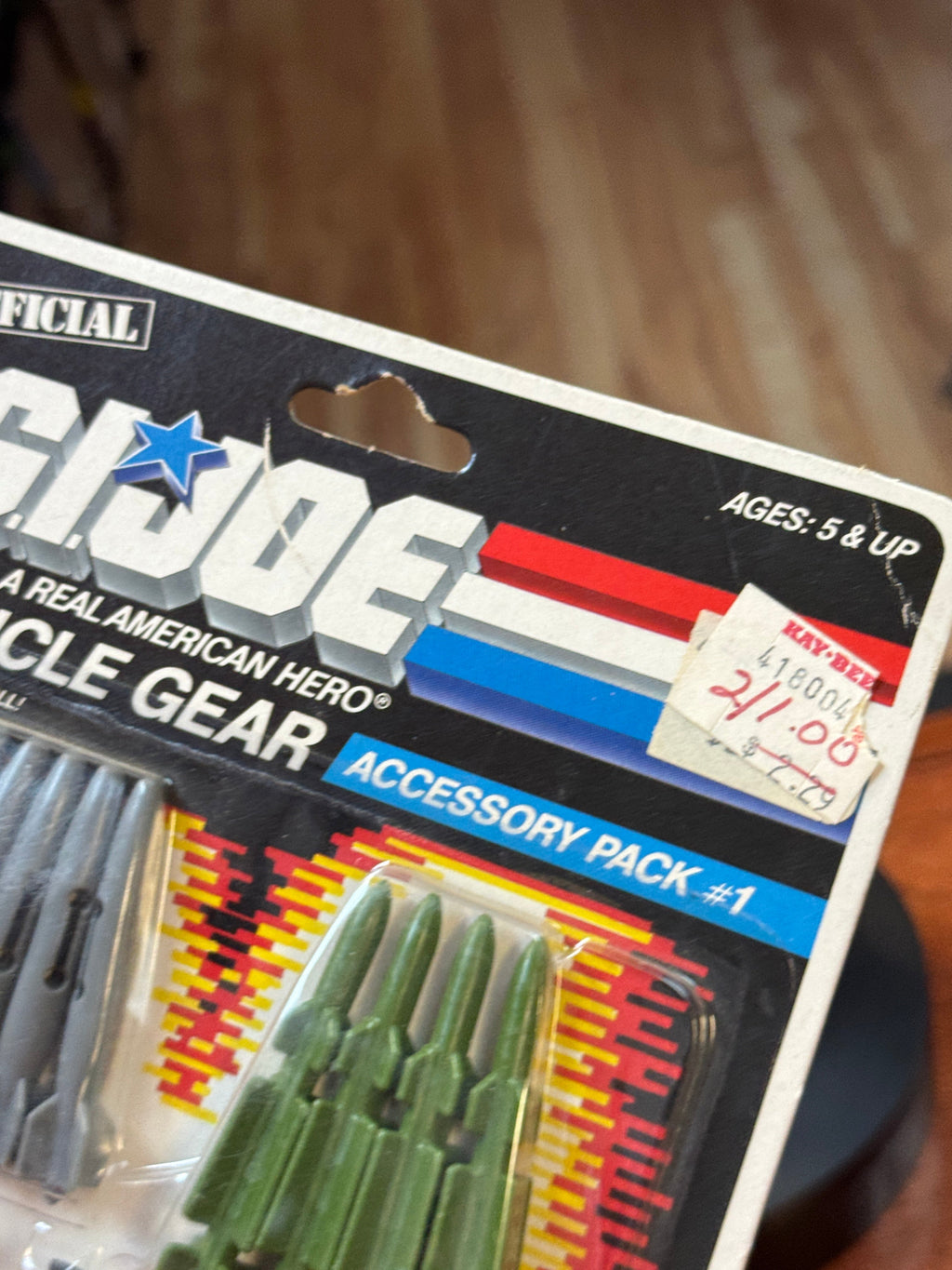 Accesory Pack 8258 (Vintage GI Joe, Hasbro) SEALED product image 6, provided for visual reference and product detail review