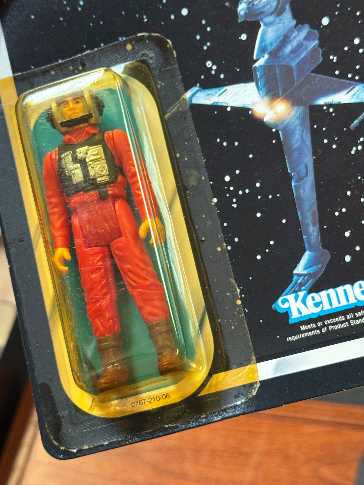 B Wing Pilot ROTJ 77 Back (Vintage Star Wars, Kenner) SEALED product image 6, provided for visual reference and product