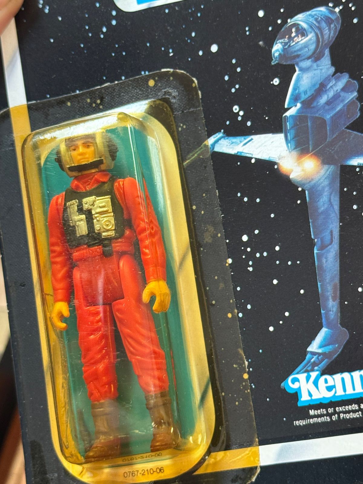 B Wing Pilot ROTJ 77 Back (Vintage Star Wars, Kenner) SEALED product image 7, provided for visual reference and product