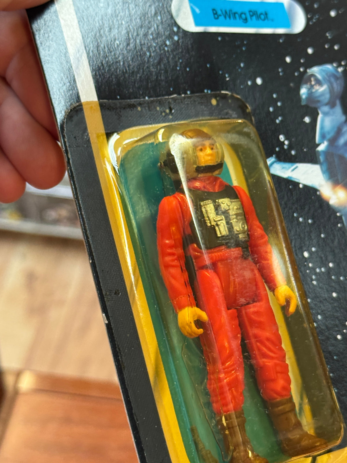 B Wing Pilot ROTJ 77 Back (Vintage Star Wars, Kenner) SEALED product image 8, provided for visual reference and product