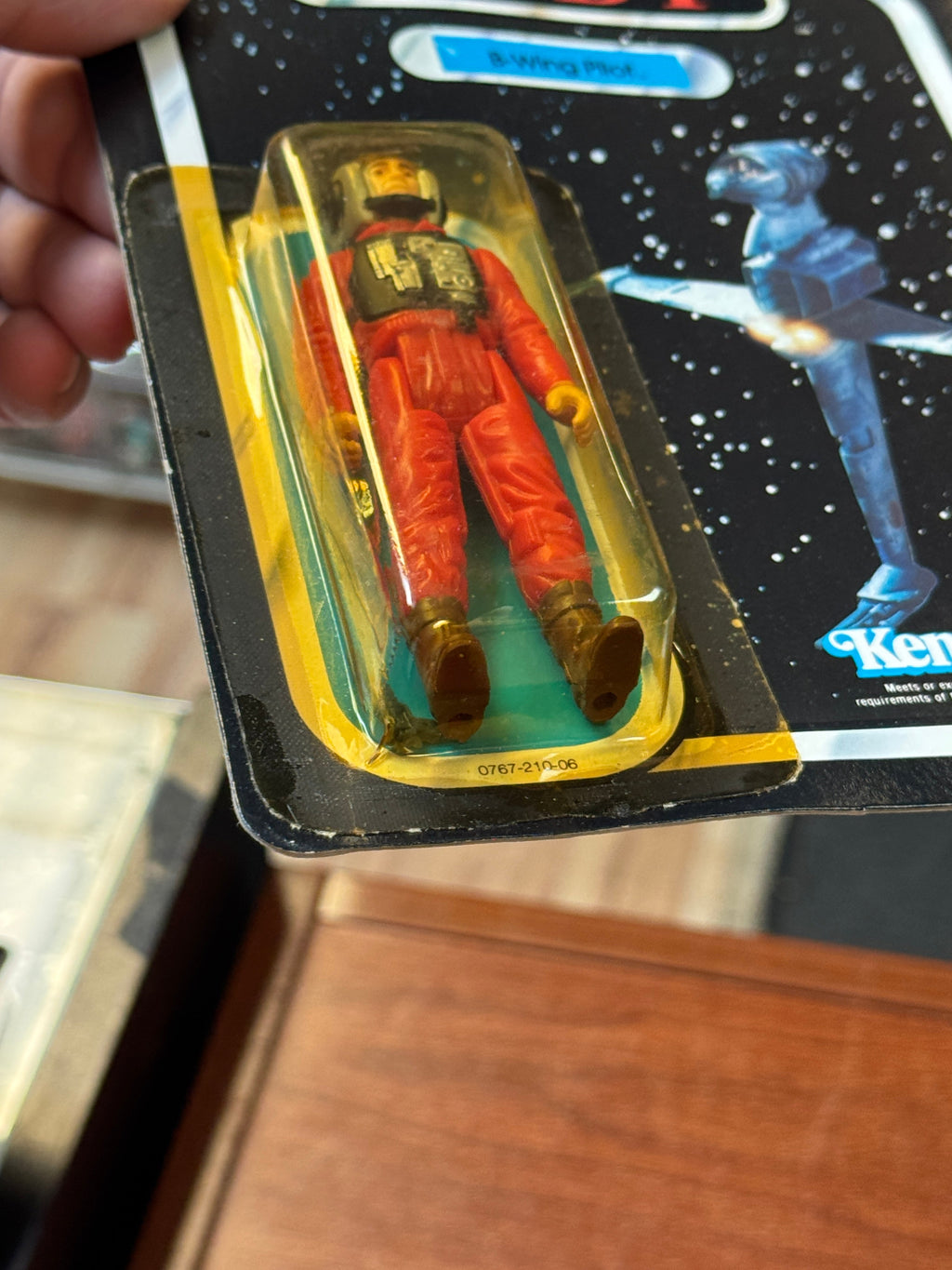 B Wing Pilot ROTJ 77 Back (Vintage Star Wars, Kenner) SEALED product image 10, provided for visual reference and product