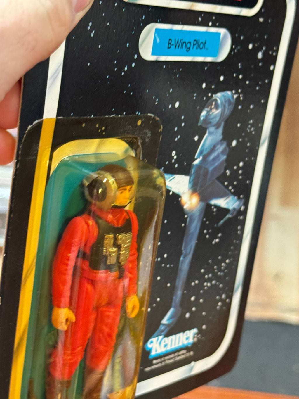 B Wing Pilot ROTJ 77 Back (Vintage Star Wars, Kenner) SEALED product image 14, provided for visual reference and product