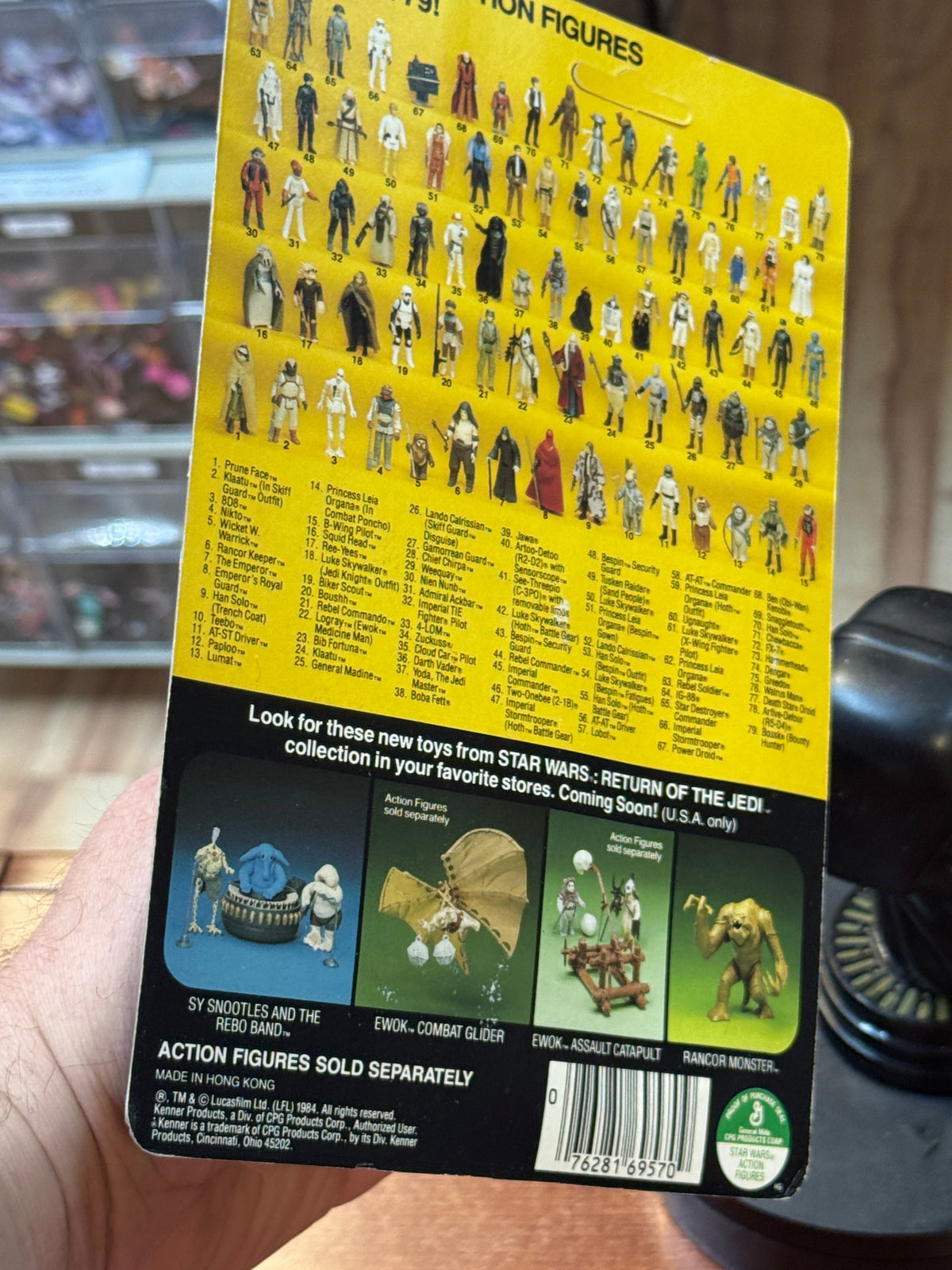B Wing Pilot ROTJ 77 Back (Vintage Star Wars, Kenner) SEALED product image 16, provided for visual reference and product