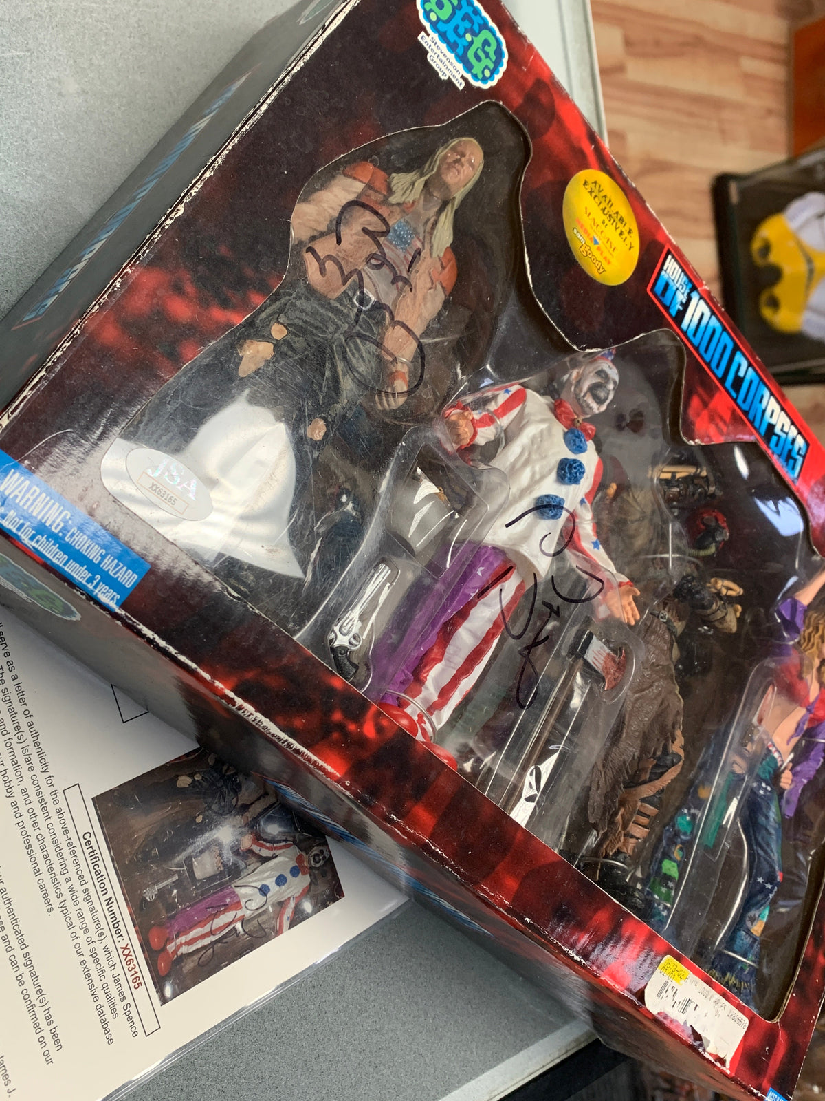 House of 1000 Corpses 4 Pack Signed (Sid Haig - Bill Moseley - Rob Zombie) JSA Authenticated product image 4, provided for
