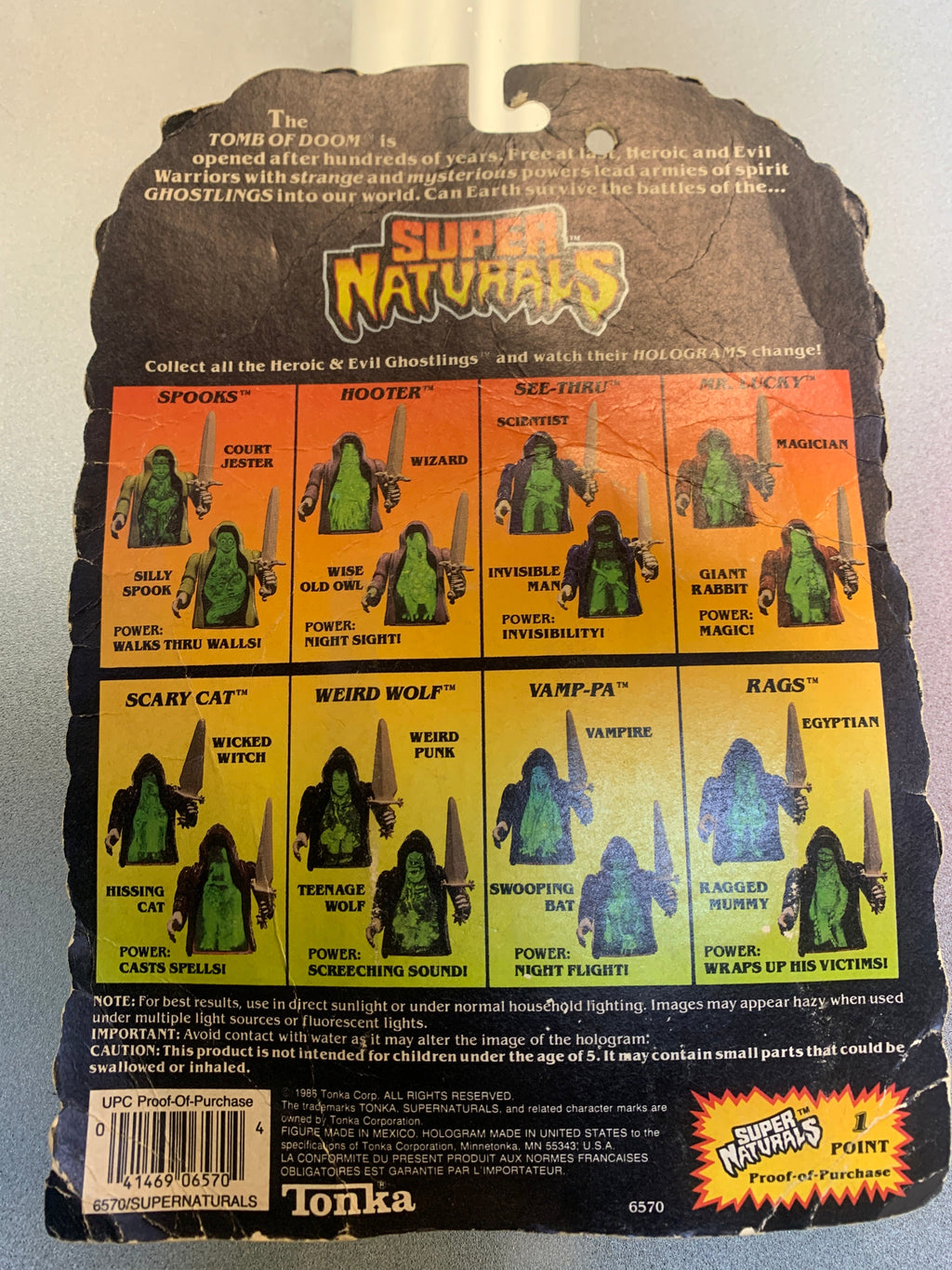 Scary Cat Evil Ghostling (Vintage Super Naturals, Tonka) product image 16, provided for visual reference and product detail