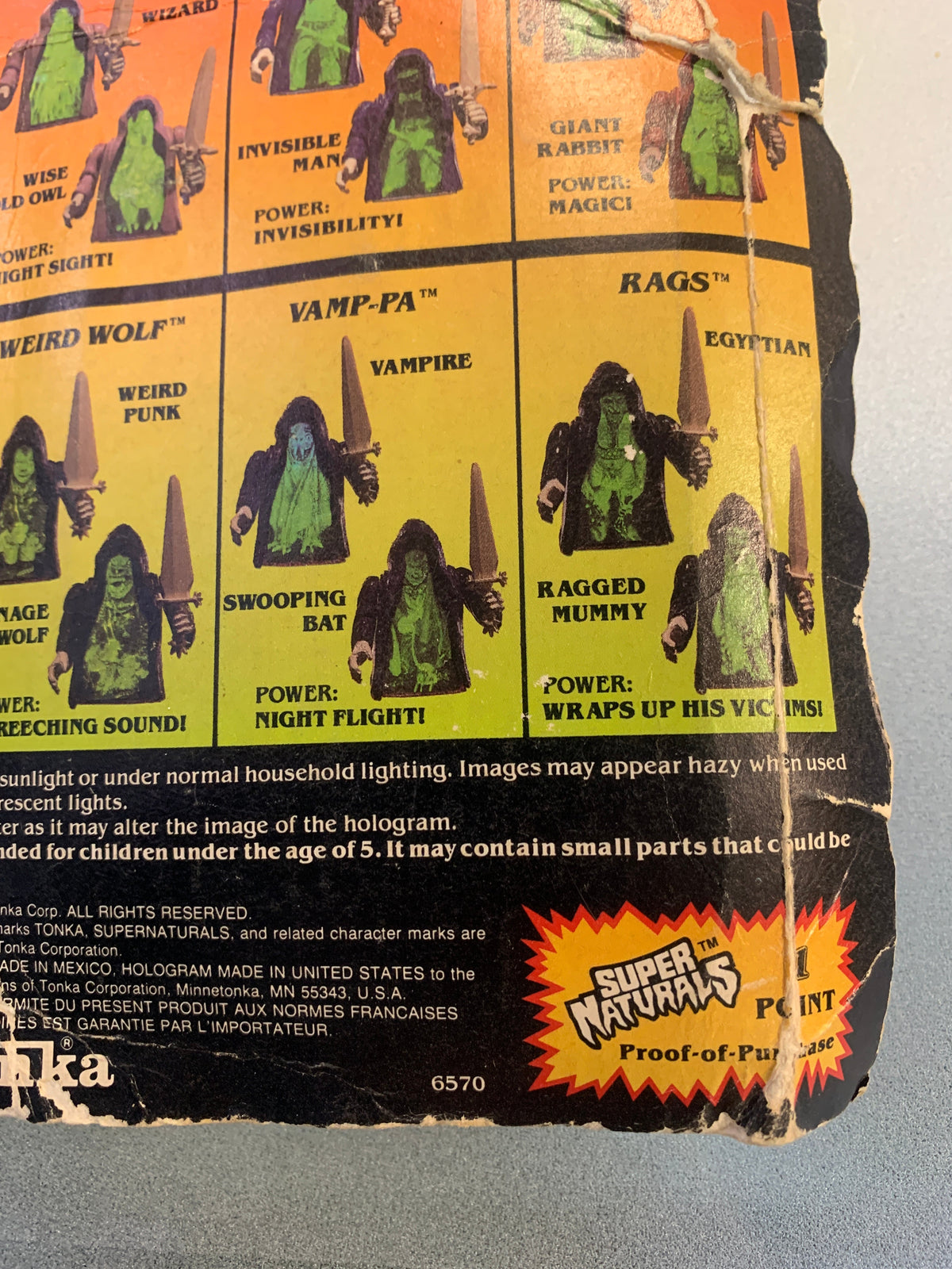 Vamp-Pa Evil Ghostling (Vintage Super Naturals, Tonka) product image 9, provided for visual reference and product detail