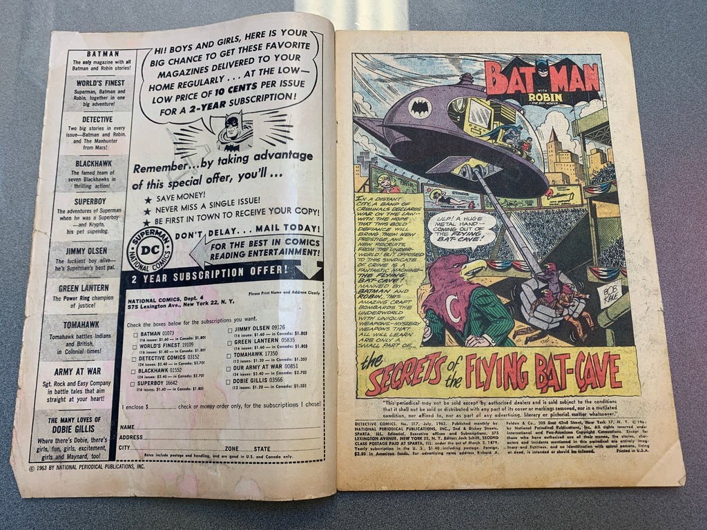 Secrets Of The Flying Bat-Cave! #317 (DC Comics, Detective Comics) product image 12, provided for visual reference and