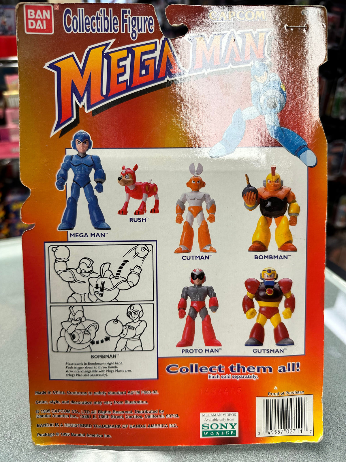 Bombman (Vintage Capcom Mega Man, Bandai) Sealed product image 4, provided for visual reference and product detail review
