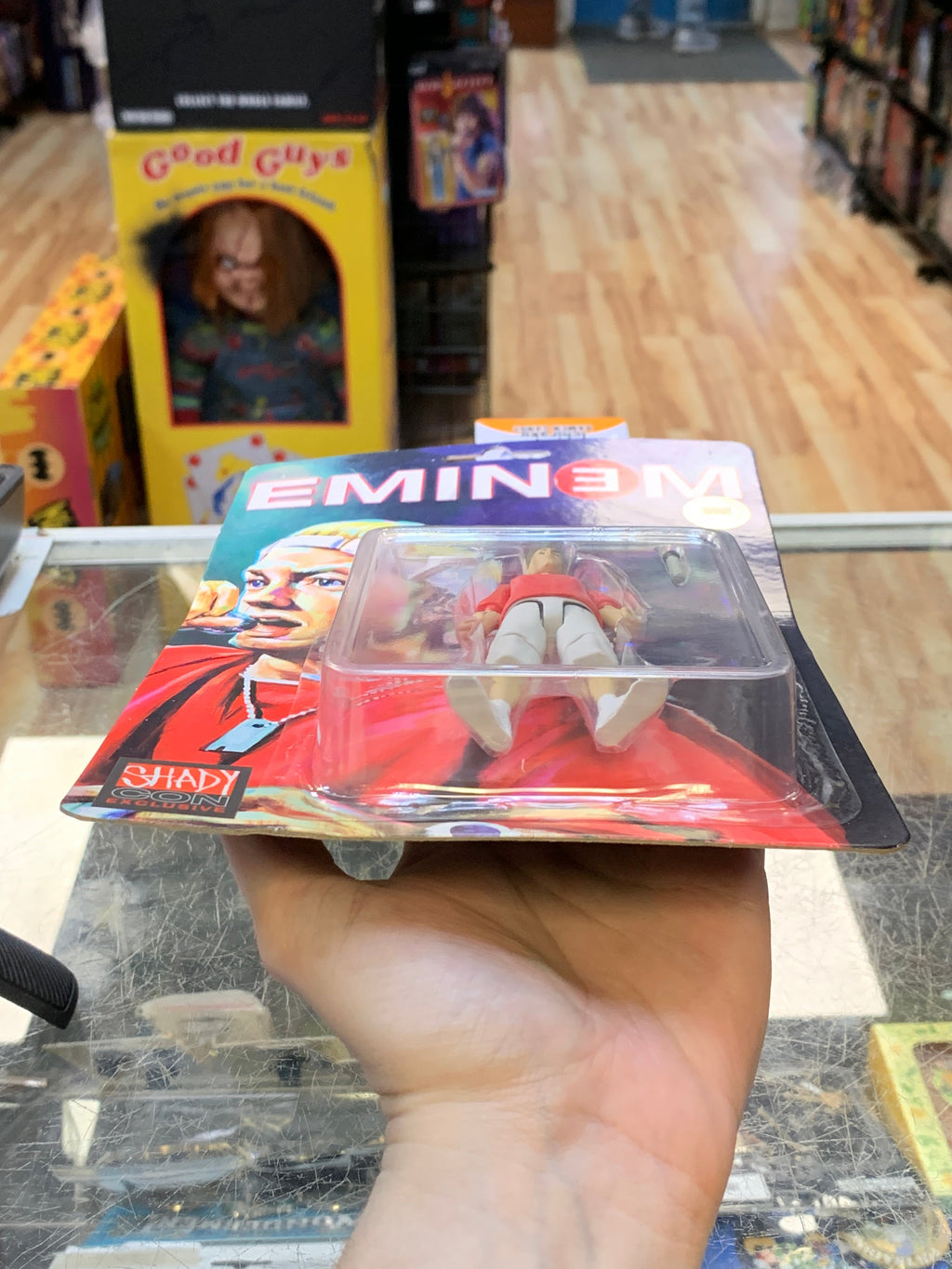 Eminem Marshall Mathers Red Shirt (Shady Con Exclusive, Universal Marketing) NEW product image 10, provided for visual