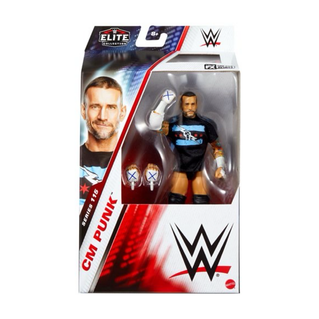 CM Punk #115 (WWE Elite, Mattel) product image 1, provided for visual reference and product detail review
