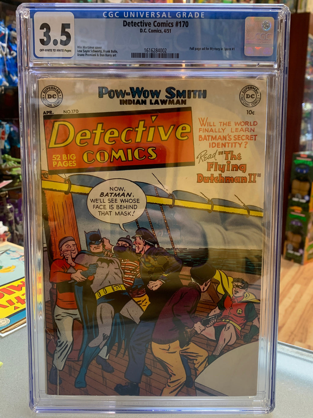The Flying Dutchman II #170(DC Comics, Detective Comics) **CGC 3.5 product image 1, provided for visual reference and