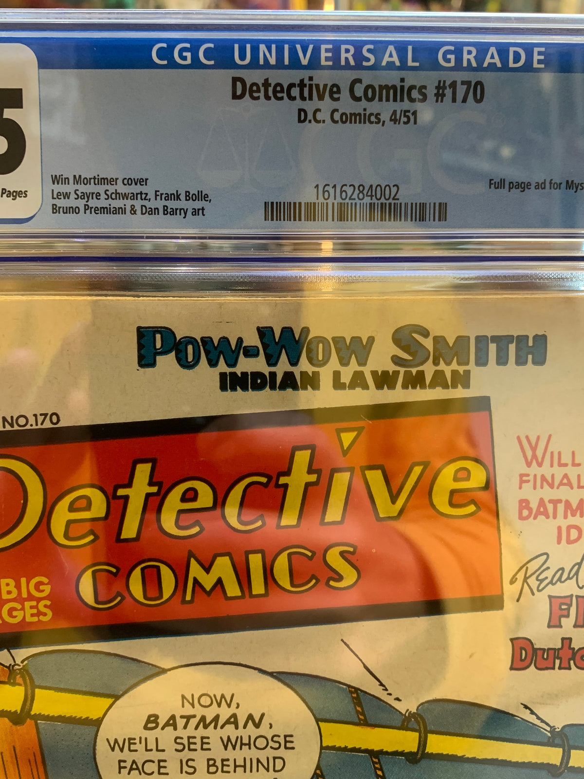 The Flying Dutchman II #170(DC Comics, Detective Comics) **CGC 3.5 product image 3, provided for visual reference and
