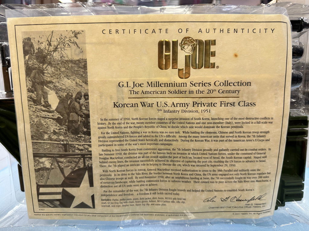 Korean War US Army Private First Class (Vintage G.I. Joe, Hasbro) Sealed product image 4, provided for visual reference and