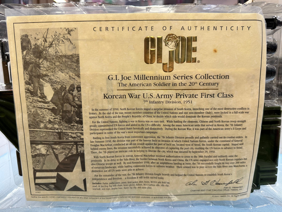 Korean War US Army Private First Class (Vintage G.I. Joe, Hasbro) Sealed product image 4, provided for visual reference and