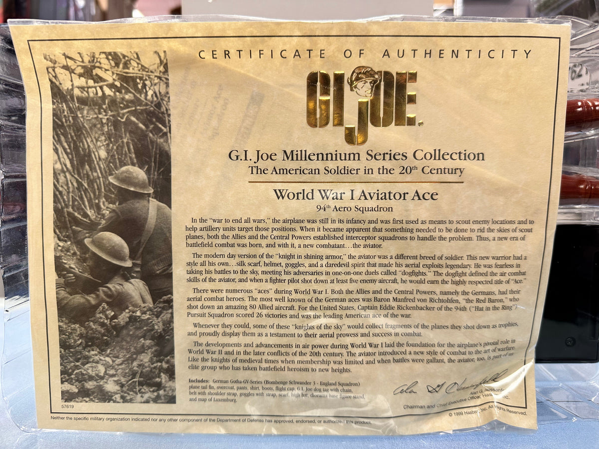 WWI Aviator Ace (Vintage G.I. Joe, Hasbro) Sealed product image 4, provided for visual reference and product detail review