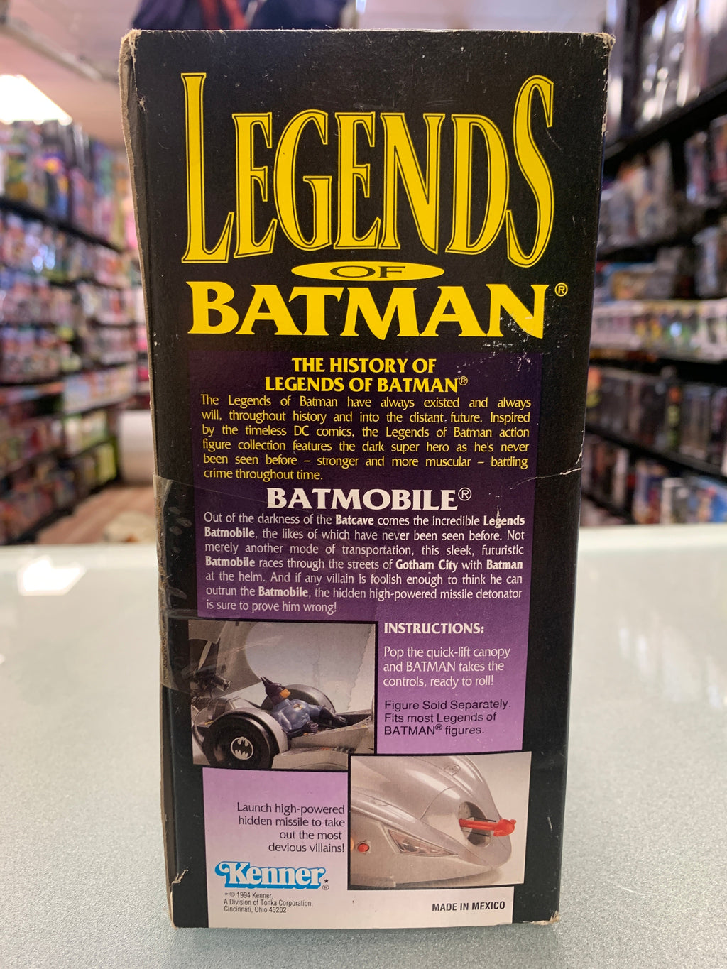 Batmobile (Vintage Legends Of Batman, Kenner) Sealed product image 2, provided for visual reference and product detail review