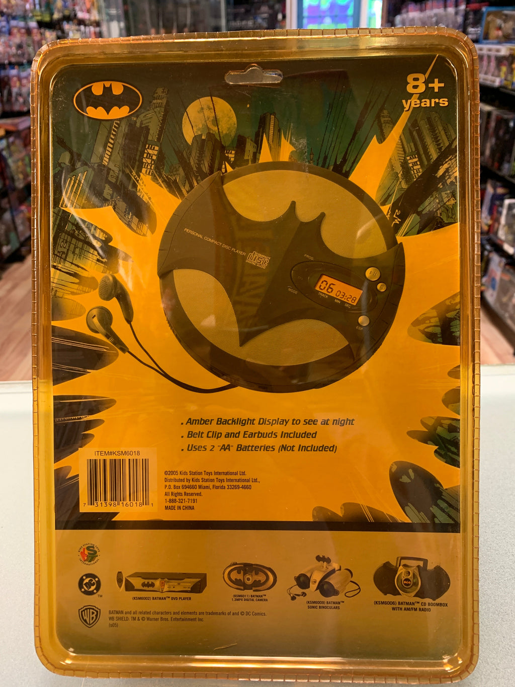 Batman Personal CD Player (Vintage Batman, Kids Station Toys) Sealed product image 4, provided for visual reference and