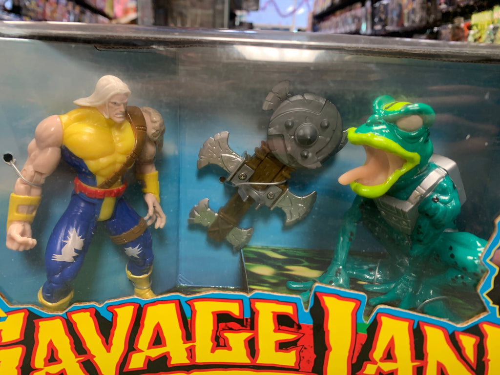 Joseph & Amphibious (Vintage X-Men Savage Land, Toybiz) Sealed product image 2, provided for visual reference and product