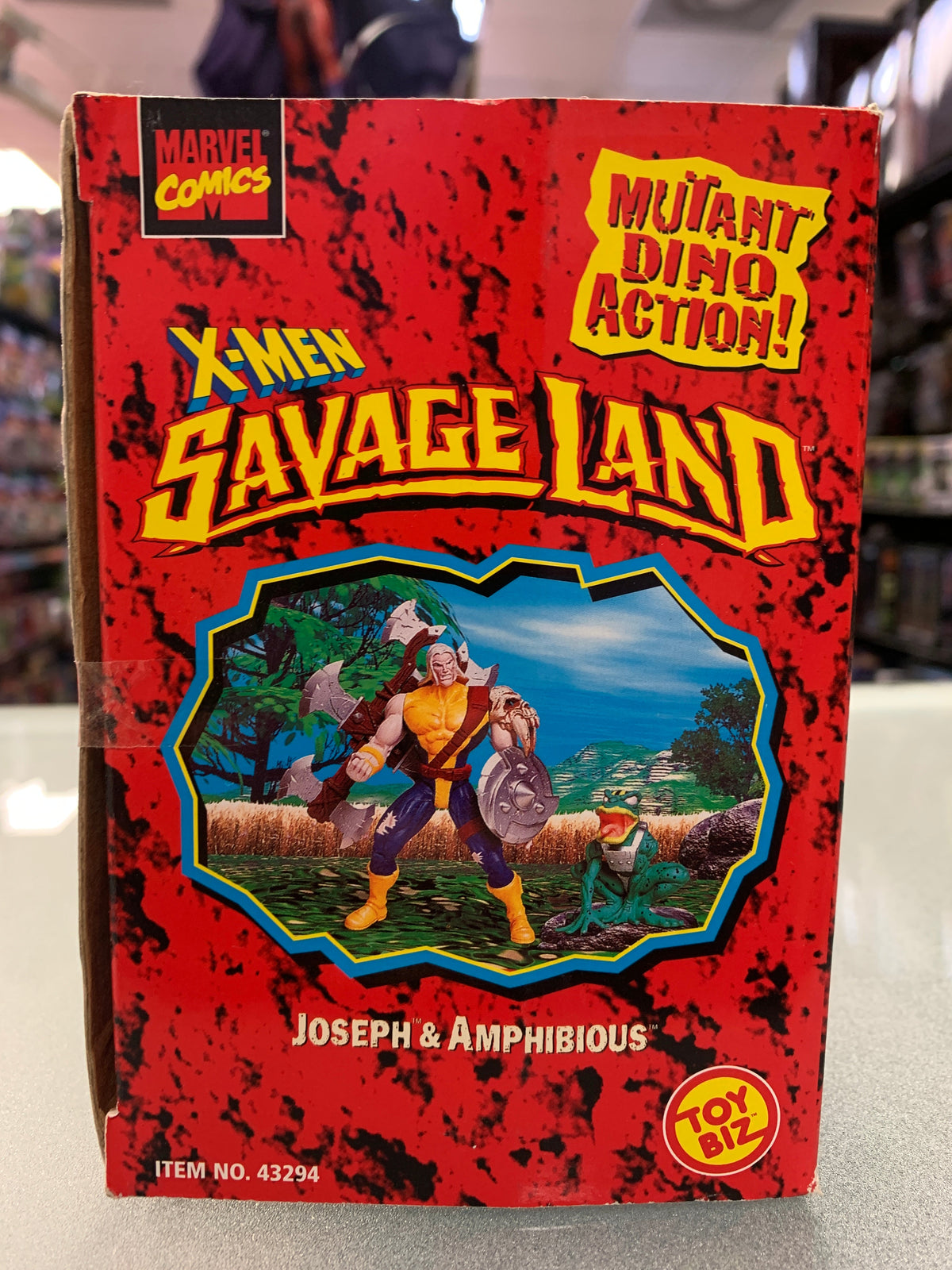 Joseph & Amphibious (Vintage X-Men Savage Land, Toybiz) Sealed product image 3, provided for visual reference and product