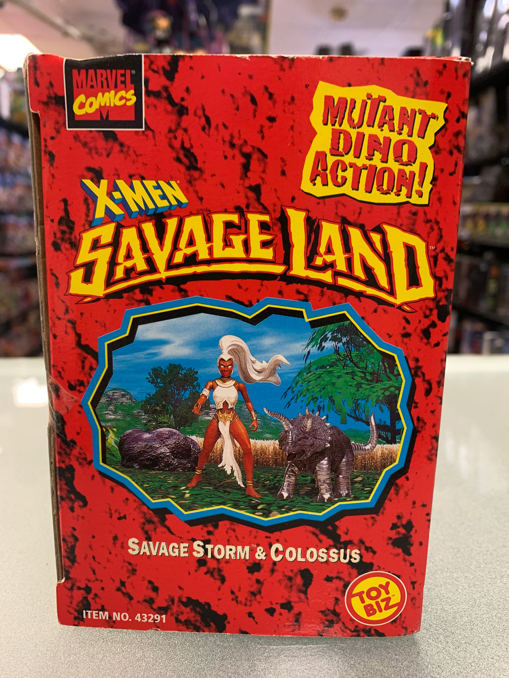 Savage Storm & Colossus (Vintage X-Men Savage Land, Toybiz) Sealed product image 3, provided for visual reference and