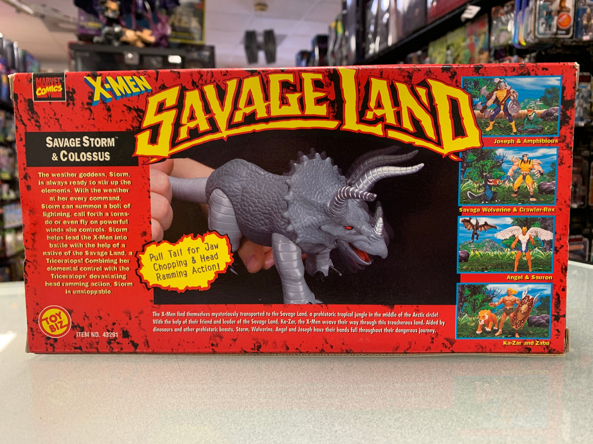 Savage Storm & Colossus (Vintage X-Men Savage Land, Toybiz) Sealed product image 4, provided for visual reference and