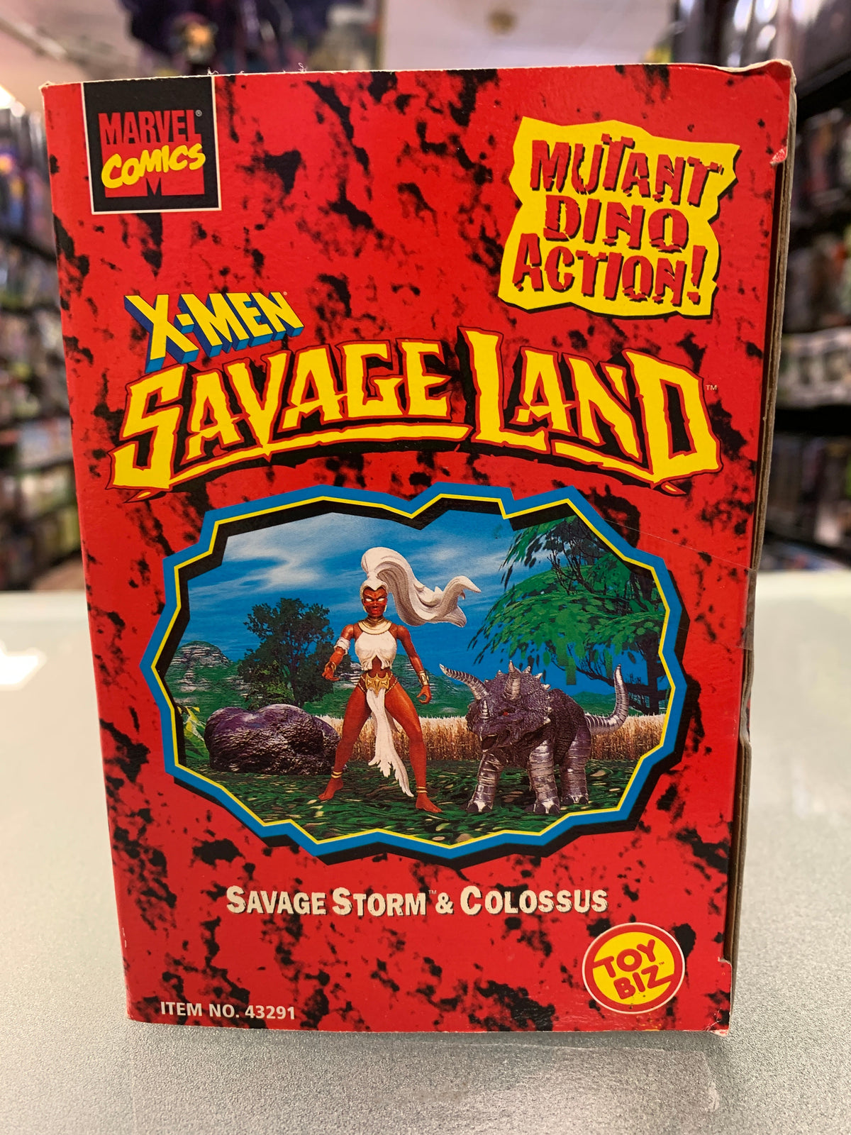 Savage Storm & Colossus (Vintage X-Men Savage Land, Toybiz) Sealed product image 5, provided for visual reference and