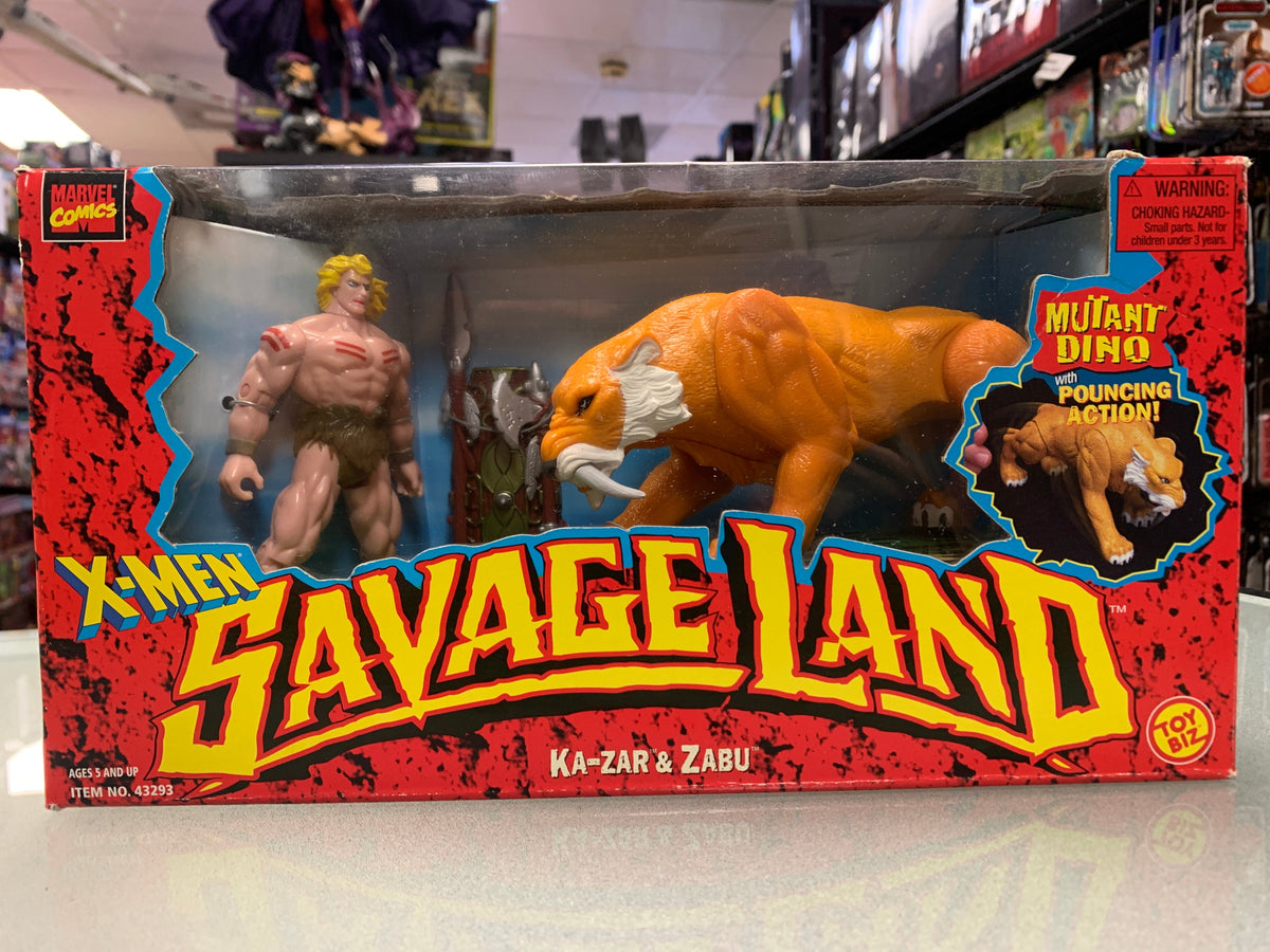 Ka-Zar & Zabu (Vintage X-Men Savage Land, Toybiz) Sealed product image 1, provided for visual reference and product detail