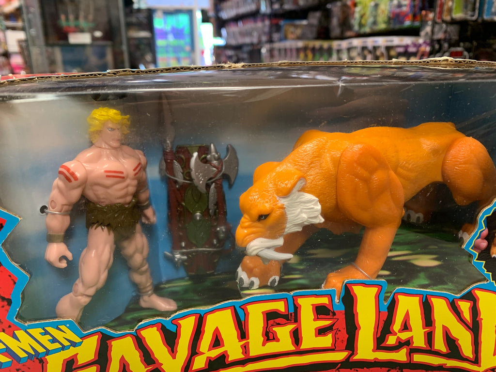 Ka-Zar & Zabu (Vintage X-Men Savage Land, Toybiz) Sealed product image 2, provided for visual reference and product detail