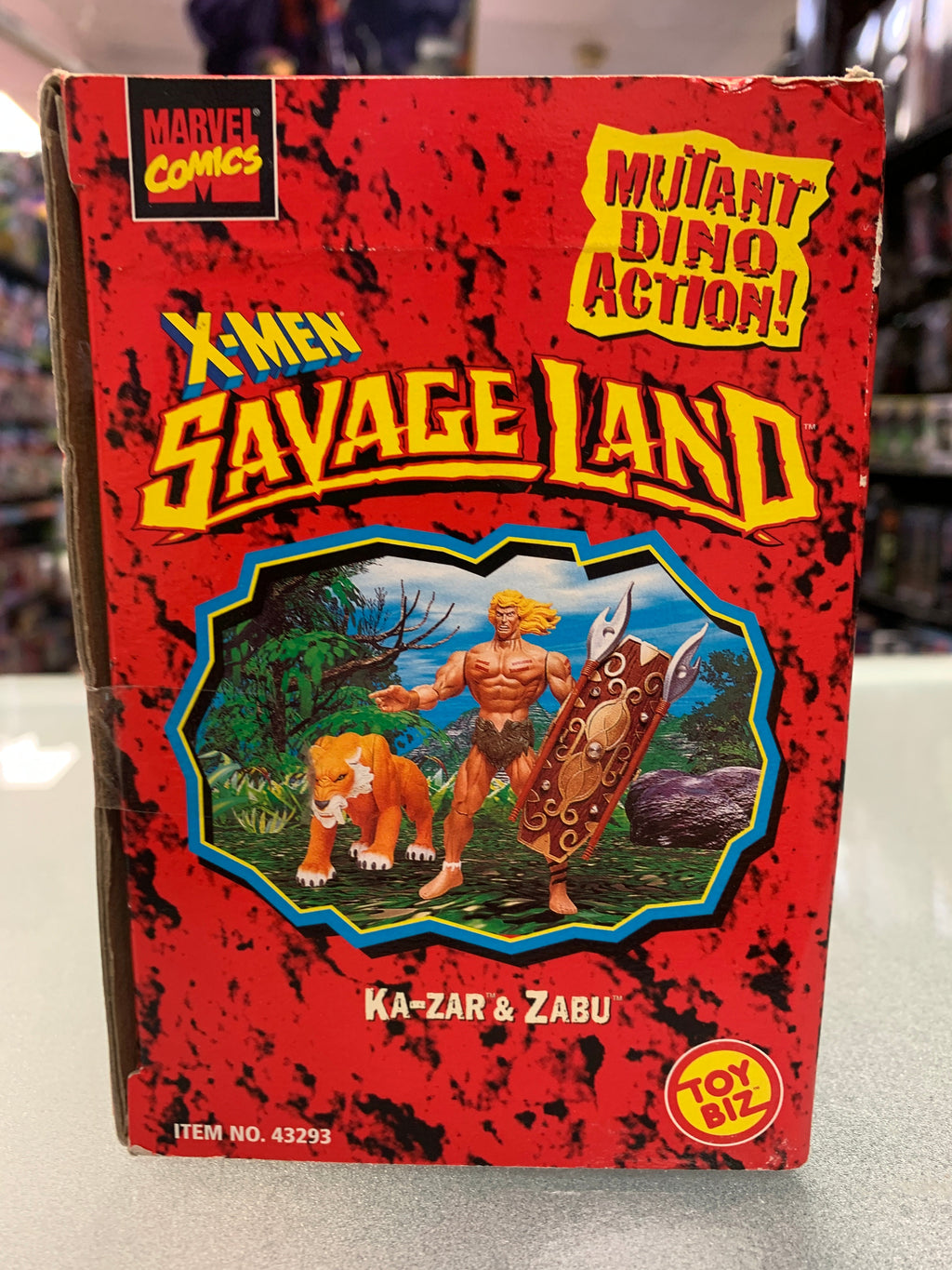 Ka-Zar & Zabu (Vintage X-Men Savage Land, Toybiz) Sealed product image 3, provided for visual reference and product detail
