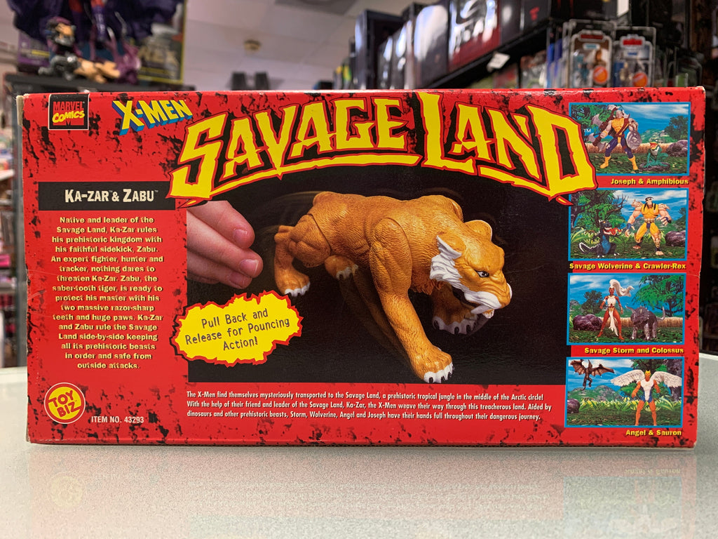 Ka-Zar & Zabu (Vintage X-Men Savage Land, Toybiz) Sealed product image 4, provided for visual reference and product detail