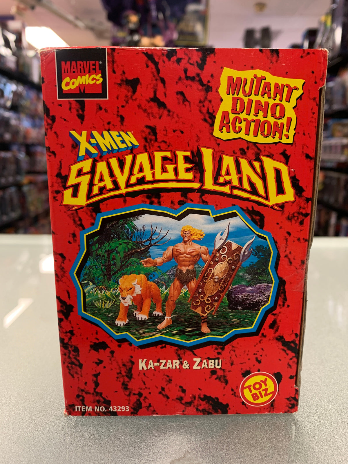Ka-Zar & Zabu (Vintage X-Men Savage Land, Toybiz) Sealed product image 5, provided for visual reference and product detail